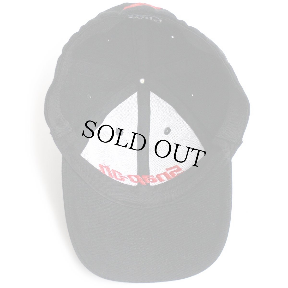 画像8: 00s Snap-onスナップオン ロゴ刺繍 コットンキャップ 黒 (8)