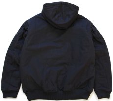 画像2: carharttカーハート QUICK DUCK WOODWARD キルティングライナー ダック地 アクティブジャケット パーカー 黒 M (2)