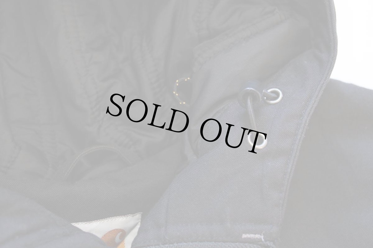 画像7: carharttカーハート QUICK DUCK WOODWARD キルティングライナー ダック地 アクティブジャケット パーカー 黒 M (7)