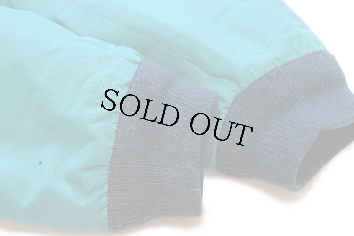 画像6: 90s USA製 L.L.Bean ウォームアップ フリースライナー ナイロンジャケット エメラルドグリーン W-L (6)