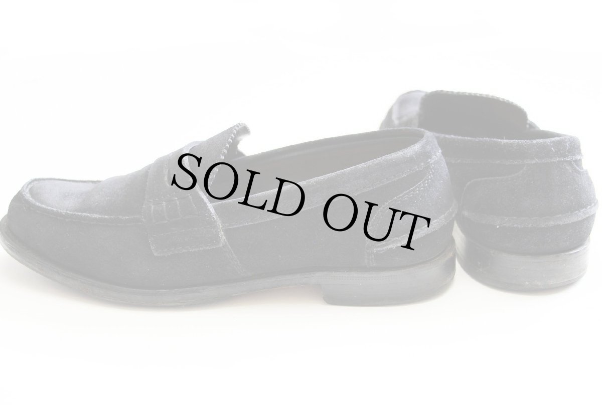 画像3: 90s Church’s チャーチ Priory ローファー スエード レザーシューズ 黒 UK8★革靴 (3)