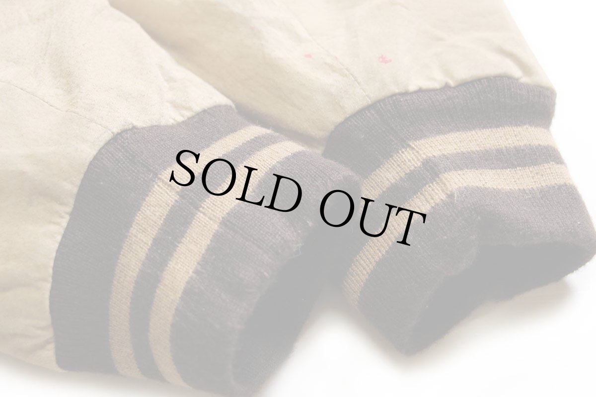 画像7: 00s BASIC EDITIONS ツートン 切り替え キルティングライナー スエードレザー スタジャン 焦げ茶×薄茶 L (7)