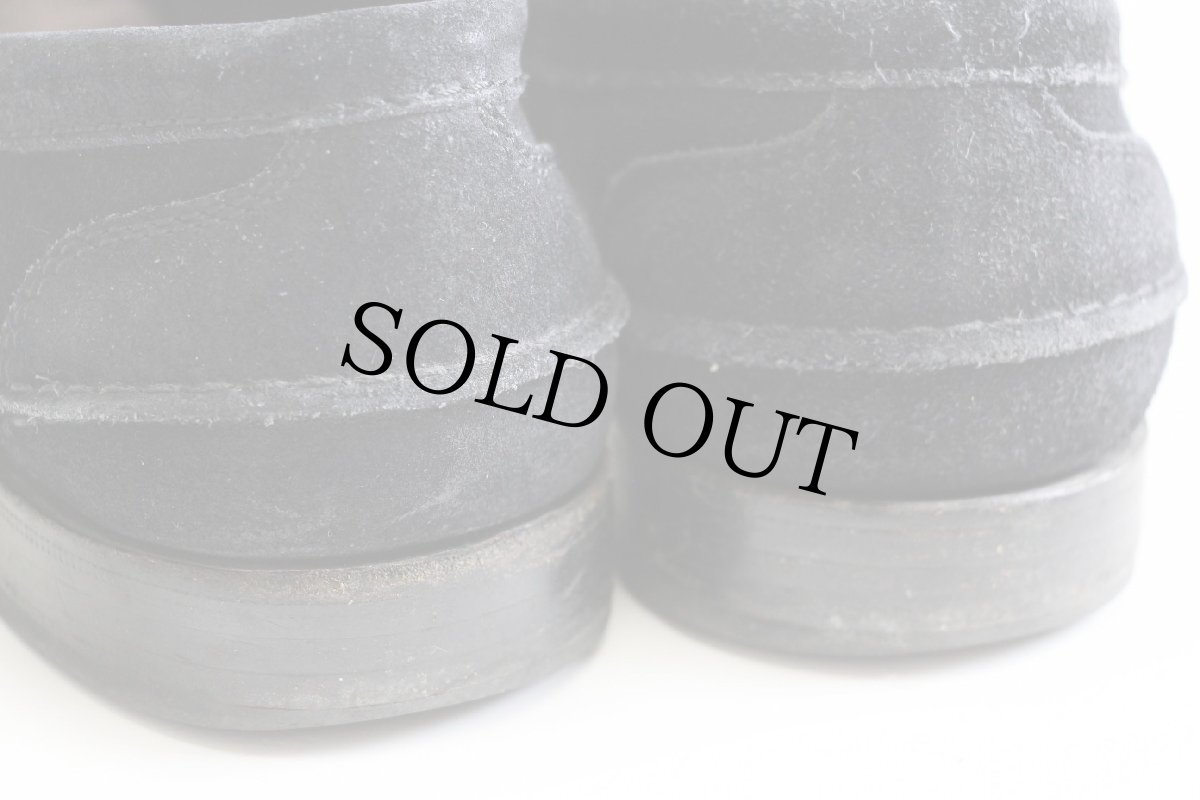 画像8: 90s Church’s チャーチ Priory ローファー スエード レザーシューズ 黒 UK8★革靴 (8)