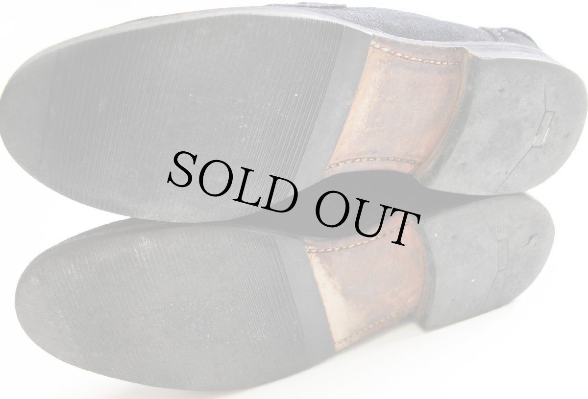 画像4: 90s Church’s チャーチ Priory ローファー スエード レザーシューズ 黒 UK8★革靴 (4)