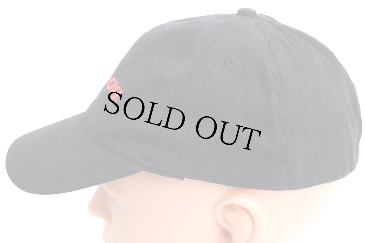 画像2: 00s Snap-onスナップオン ロゴ刺繍 コットンキャップ 黒 (2)