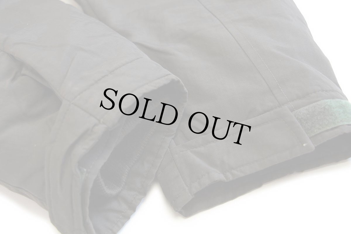 画像7: 00s L.L.Bean Thinsulate 中綿入り POLARTEC フリースライナー ナイロン マウンテンジャケット ペンキ飛び オリーブドラブ M (7)