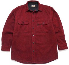 60s Shirt Jac 総柄 ウール シャツジャケット M - Sixpacjoe Web