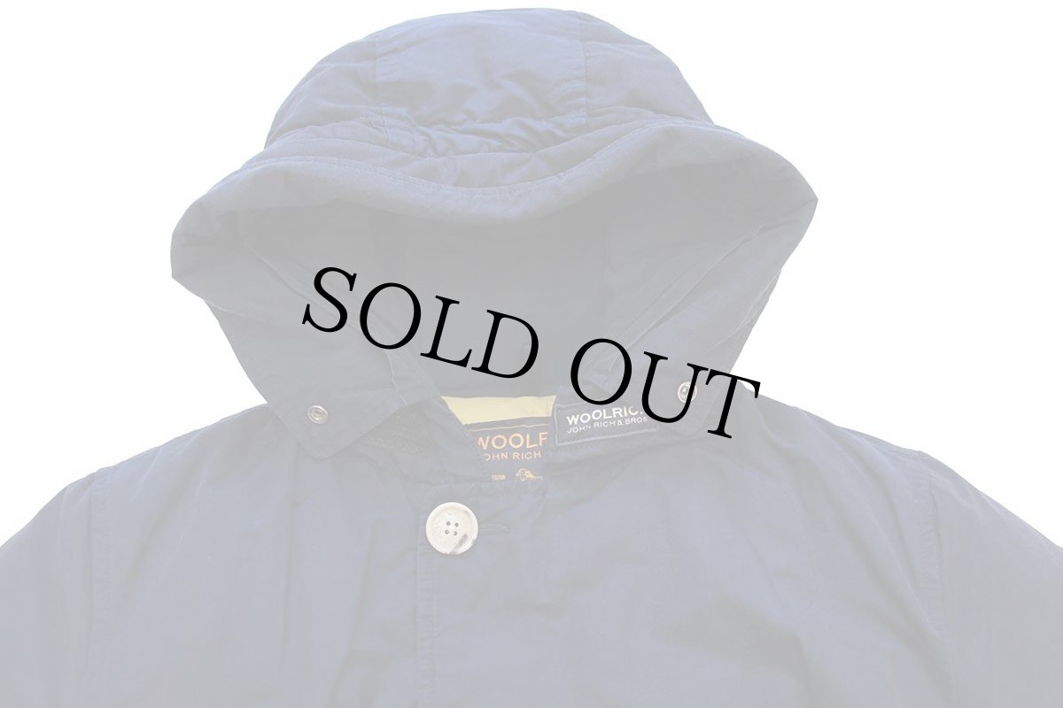 画像3: WOOLRICH JOHN RICH&BROS ウールリッチ アークティックパーカー ダウンコート 紺 S★B-9タイプ (3)