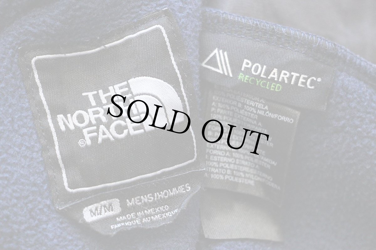 画像4: THE NORTH FACEノースフェイス デナリ POLARTEC ライナー フリースジャケット 紺×黒 M (4)