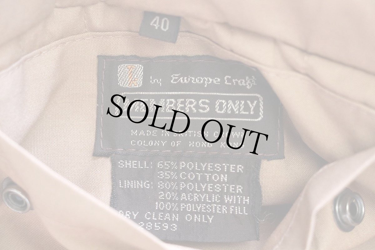 画像5: 80s MEMBERS ONLYメンバーズオンリー ノーカラー リバーシブル パイル×キルティング ベスト 茶×薄茶 40 (5)