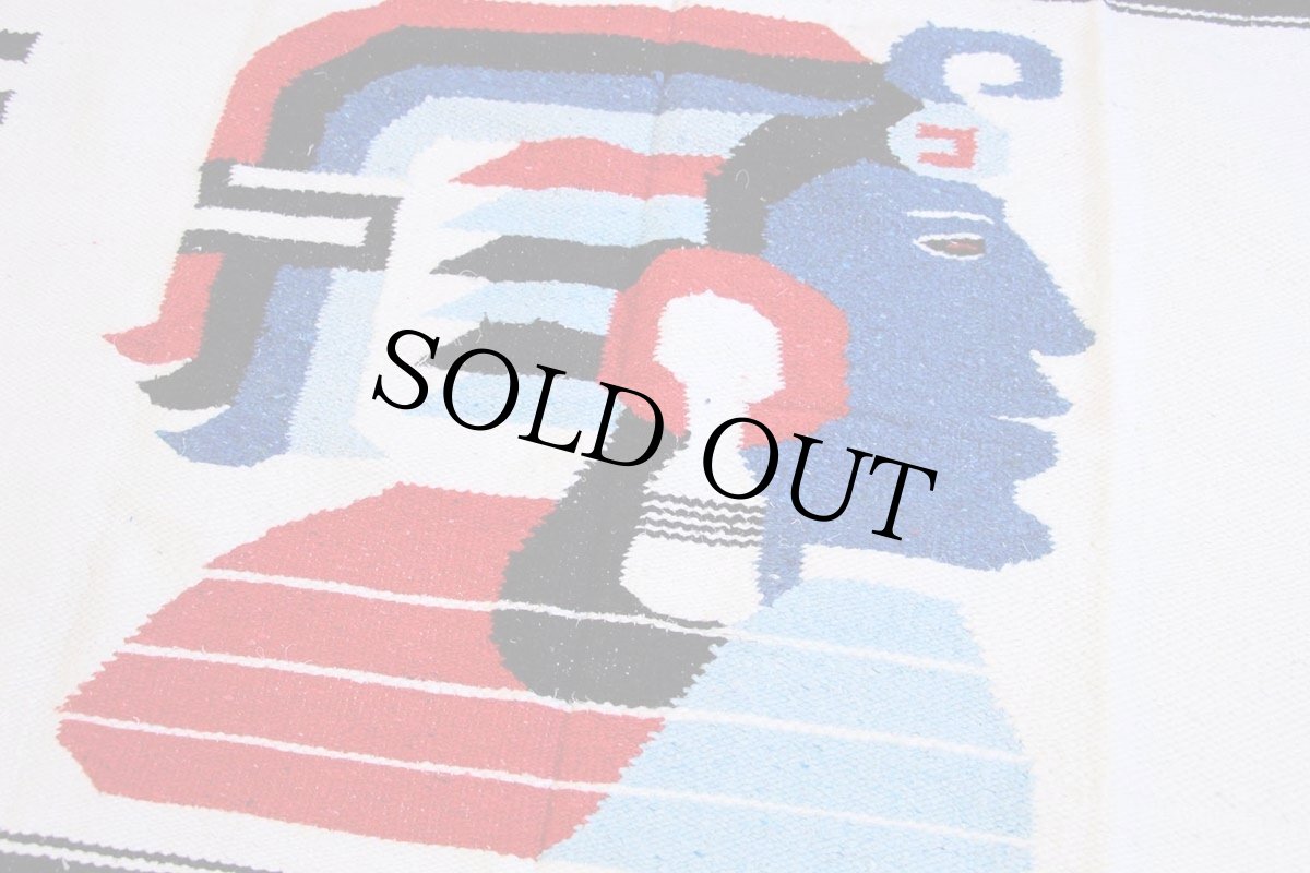 画像3: 戦士柄 メキシカン ラグ (3)