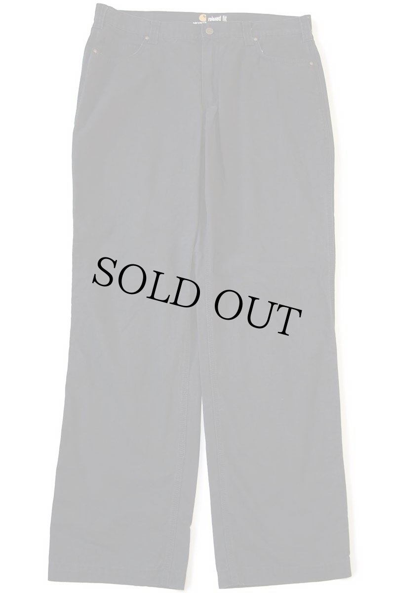 画像2: carharttカーハート コットン リップストップ ワークパンツ 黒 w38 L34 (2)