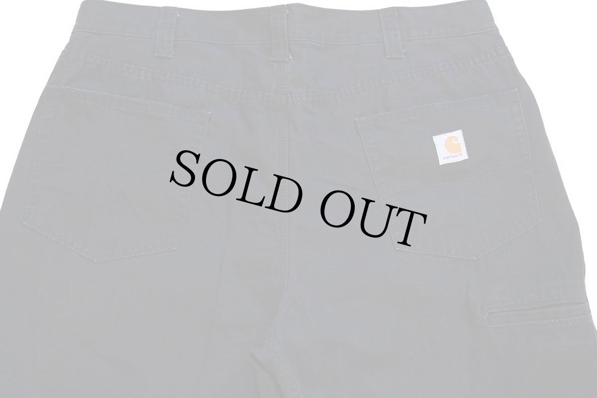 画像5: carharttカーハート コットン リップストップ ワークパンツ 黒 w38 L34 (5)