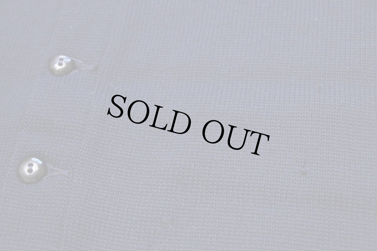 画像6: 50s Allion KNIT ウールニット レタードカーディガン 紺 (6)