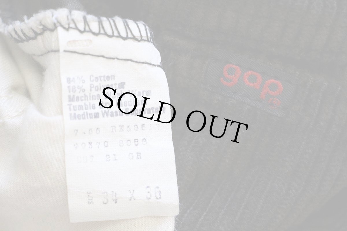 画像6: 80s gapギャップ 太畝 コーデュロイパンツ 焦げ茶 W34 (6)