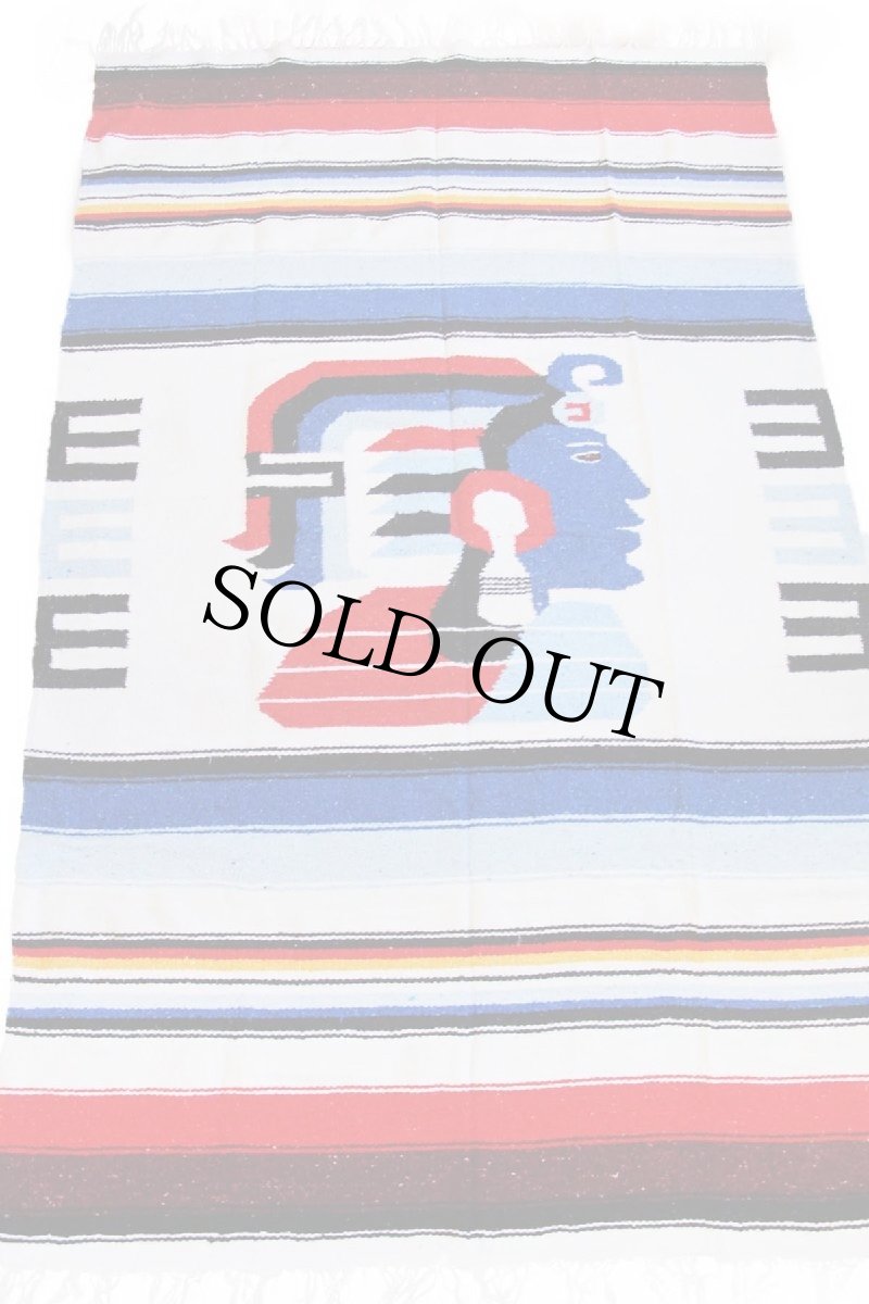 画像2: 戦士柄 メキシカン ラグ (2)