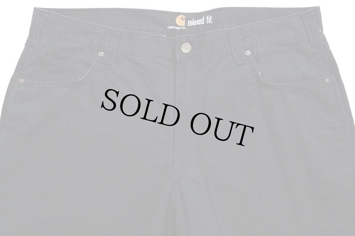 画像4: carharttカーハート コットン リップストップ ワークパンツ 黒 w38 L34 (4)