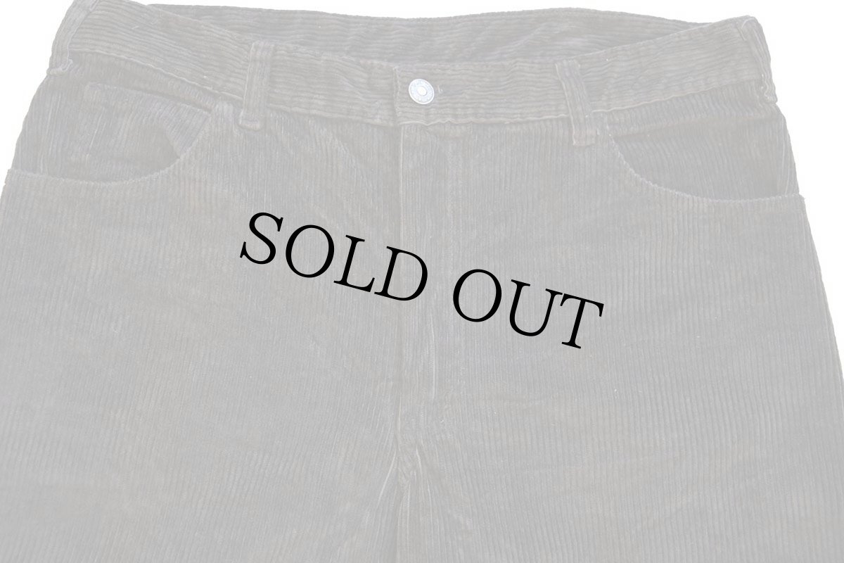 画像4: 80s gapギャップ 太畝 コーデュロイパンツ 焦げ茶 W34 (4)