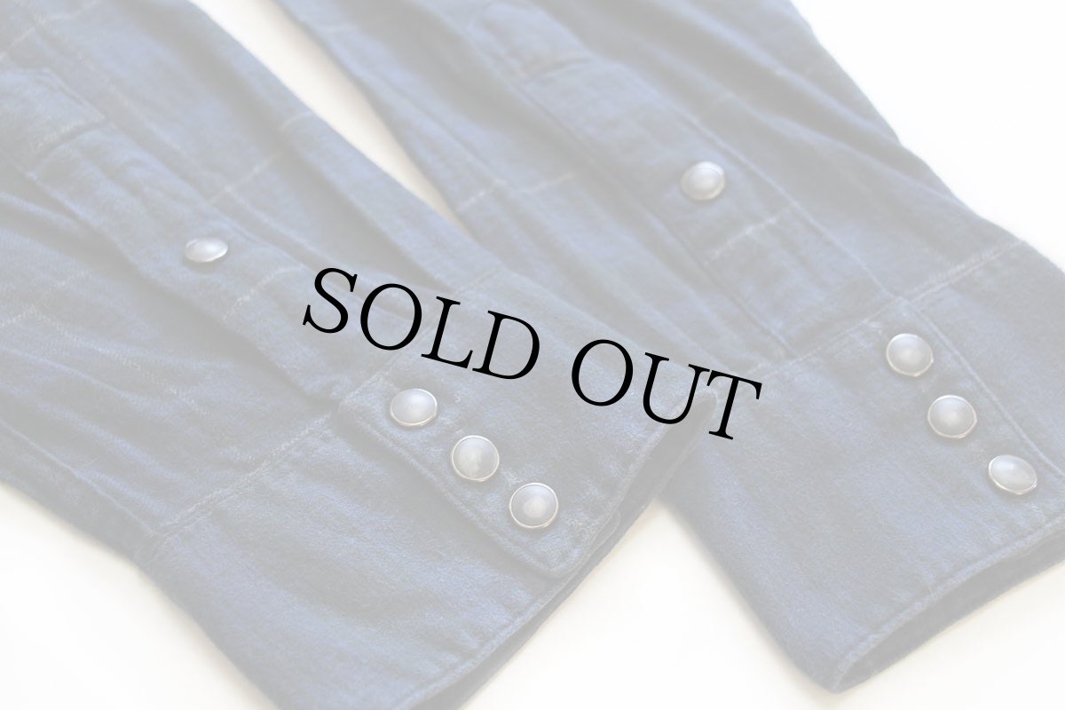 画像6: 00s ポロ ラルフローレン オンブレチェック コットン ライトネル ウエスタンシャツ XL (6)