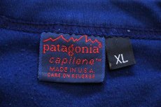 画像5: 90s USA製 patagoniaパタゴニア CAPILENEキャプリーン 無地 アンダーシャツ 紺 XL (5)