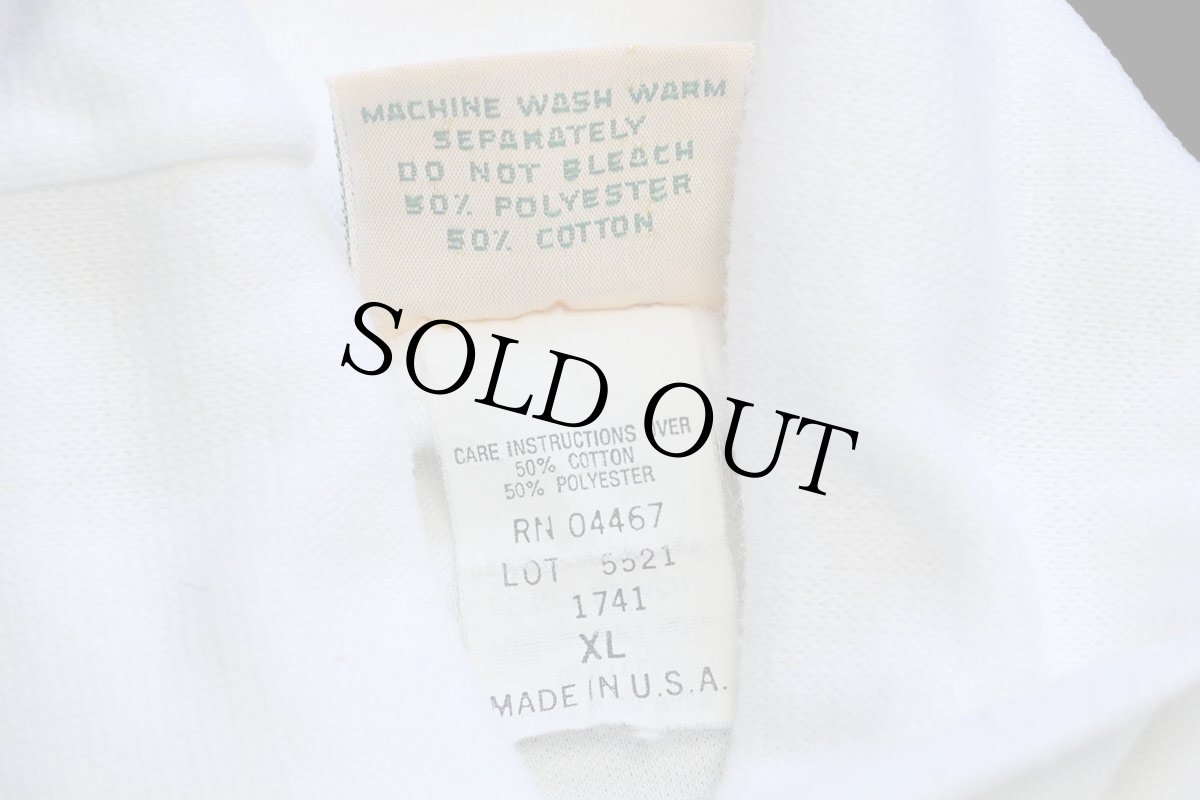 画像6: 80s USA製 L.L.Bean BY DUOFOLD 無地 タートルネック コットン 長袖Tシャツ 白 XL★B (6)