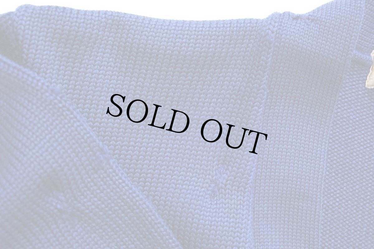 画像5: 50s GRANATO ウールニット レタードカーディガン 濃青 (5)