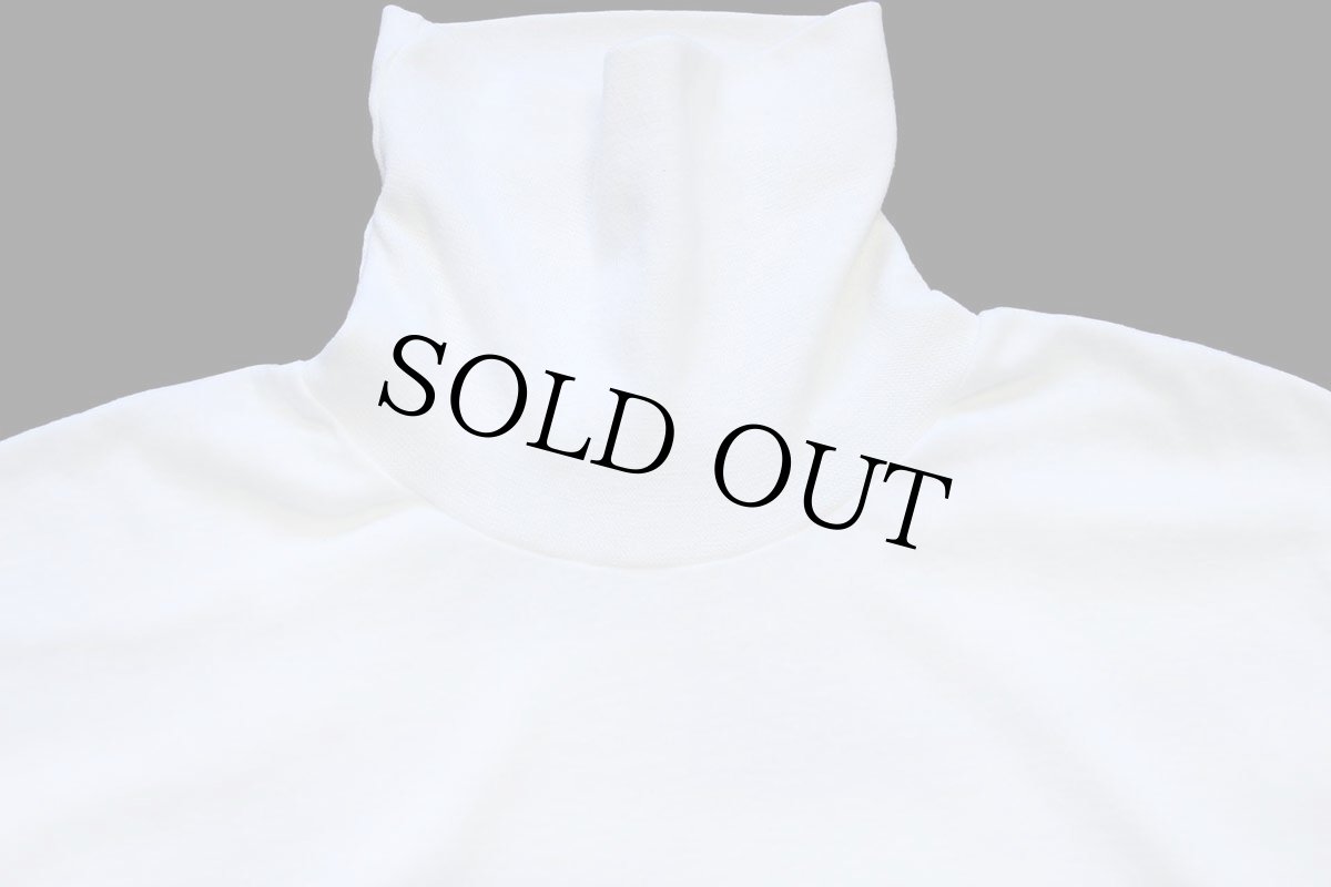 画像4: 80s USA製 L.L.Bean BY DUOFOLD 無地 タートルネック コットン 長袖Tシャツ 白 XL★A (4)