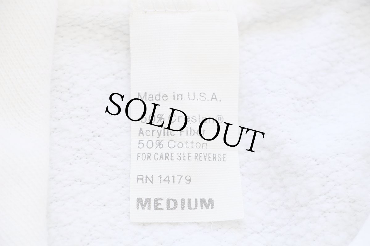 画像5: 80s USA製 UNION HOSPITAL スウェットパーカー 白 M★フーディー (5)