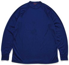 画像2: 90s USA製 patagoniaパタゴニア CAPILENEキャプリーン 無地 アンダーシャツ 紺 XL (2)