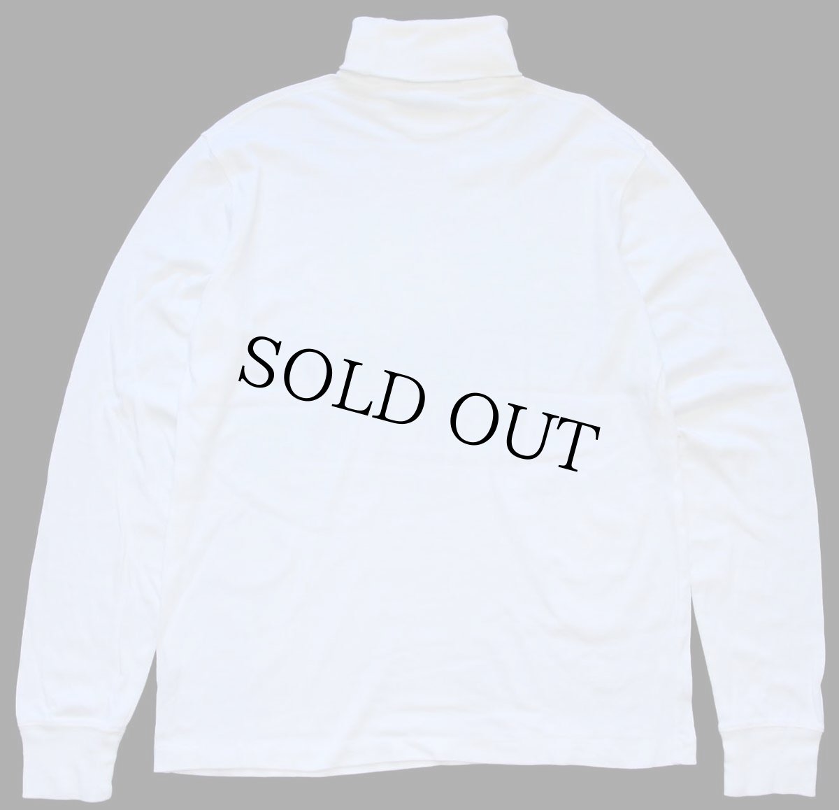 画像3: 00s ポロ ラルフローレン ワンポイント タートルネック コットン 長袖Tシャツ 白 M (3)