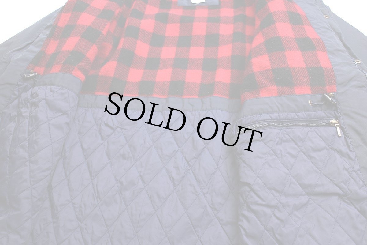 画像6: L.L.Bean Thinsulate 中綿入り バッファローチェック ウールライナー マウンテンパーカー 紺 L★ジャケット (6)