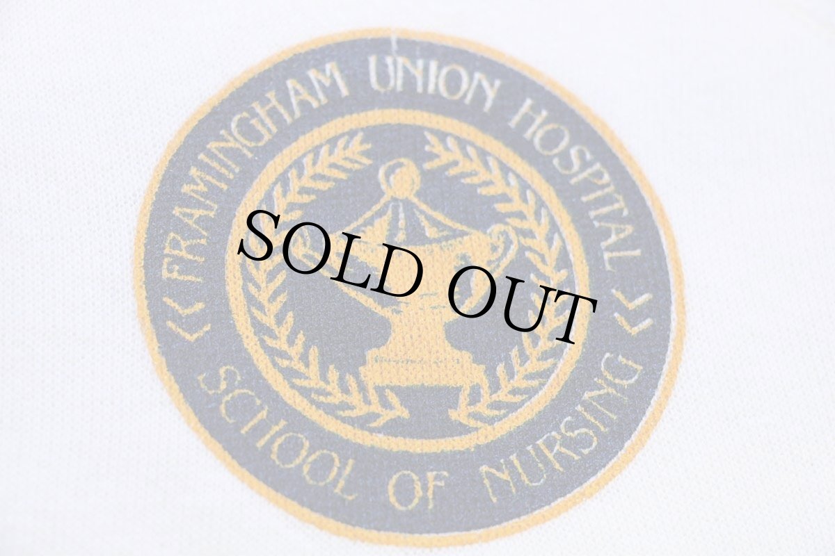 画像4: 80s USA製 UNION HOSPITAL スウェットパーカー 白 M★フーディー (4)