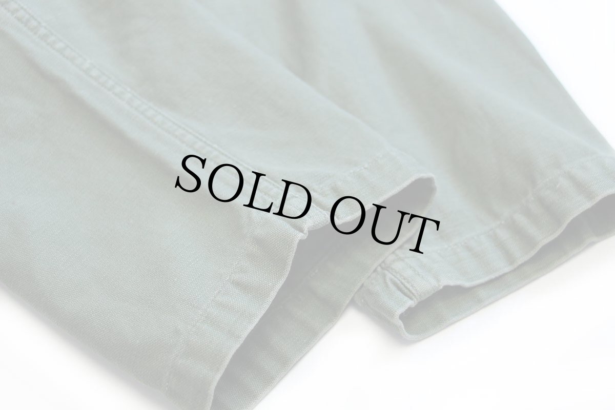 画像5: 60s 米軍 U.S.ARMY コットンサテン ユーティリティシャツ 3rd オリーブグリーン 14.5 (5)