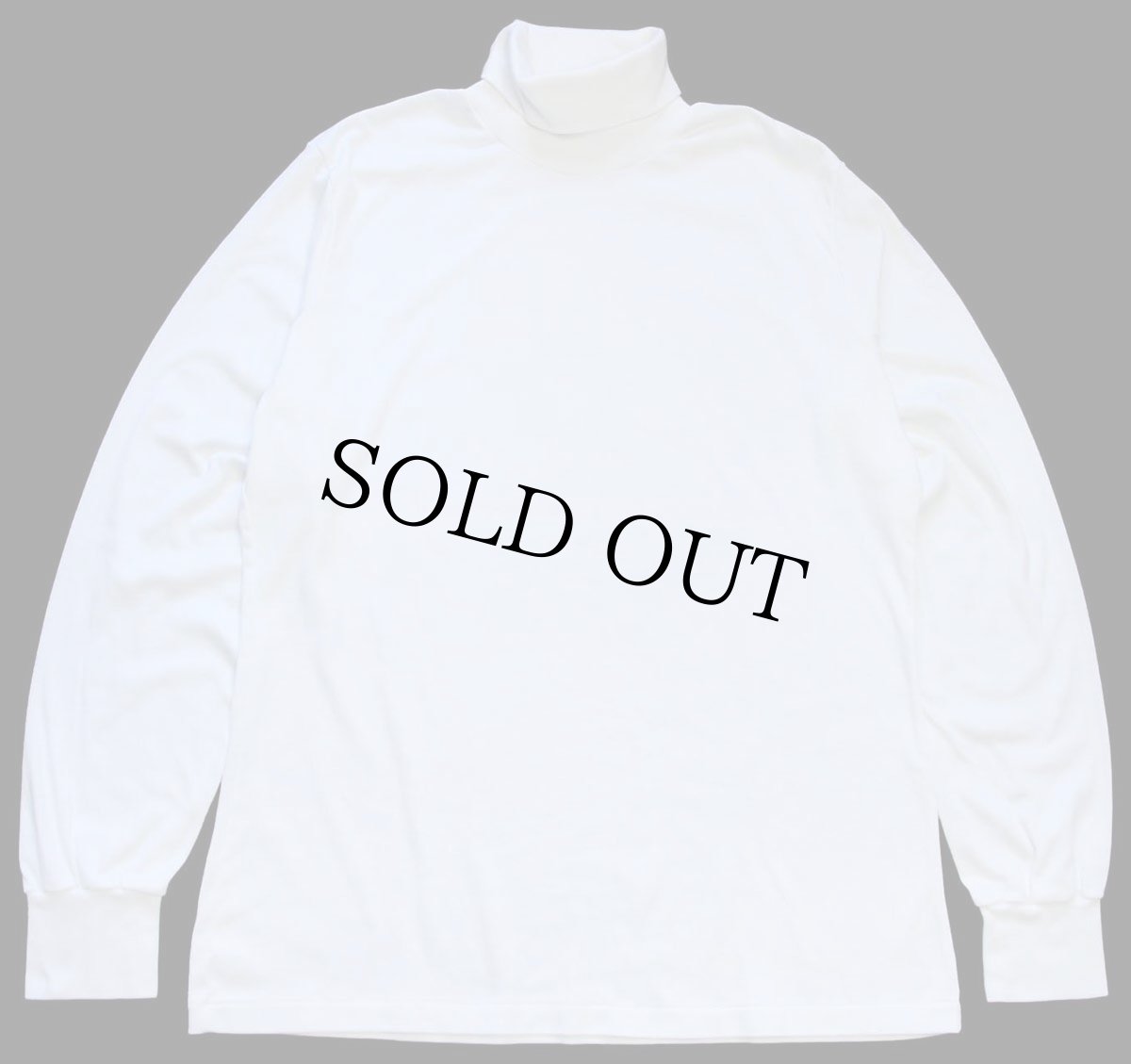 画像2: 80s USA製 L.L.Bean BY DUOFOLD 無地 タートルネック コットン 長袖Tシャツ 白 XL★A (2)