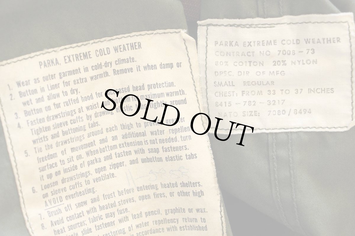 画像4: 70s 米軍 U.S.ARMY M-65 パーカー オリーブグリーン S-R★B モッズコート (4)