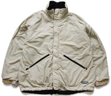 画像1: 00s patagoniaパタゴニア Fusion Jacket パイル フリースライナー ナイロン フュージョンジャケット ベージュ L (1)