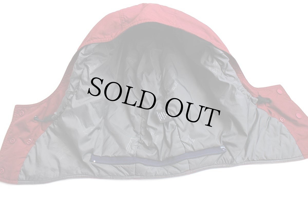 画像3: 00s patagoniaパタゴニア Guide Parka ガイドパーカー 中綿入り ナイロン フード バーガンディ W-M (3)