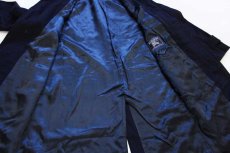 画像7: 80s 英国製 Burberrysバーバリー PRORSUM ウール×カシミヤ ステンカラーコート 濃紺 40R★バルマカーン (7)