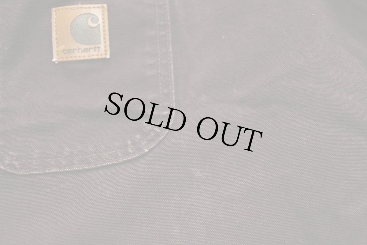 画像6: 00s メキシコ製 carharttカーハート ブランケットライナー ダック地 チョアコート カバーオール 焦げ茶 XL (6)