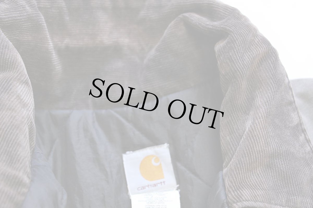 画像6: 00s USA製 carharttカーハート キルティングライナー ダック地 トラディショナルコート セメント XXL★特大 (6)