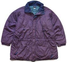 画像1: 00s patagoniaパタゴニア Guide Parka ガイドパーカー 中綿入り ナイロンジャケット 紫 XL★雪なしタグ (1)