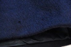 画像10: 80s 英国製 Burberrysバーバリー PRORSUM ウール×カシミヤ ステンカラーコート 濃紺 40R★バルマカーン (10)