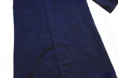 画像8: 80s 英国製 Burberrysバーバリー PRORSUM ウール×カシミヤ ステンカラーコート 濃紺 40R★バルマカーン (8)