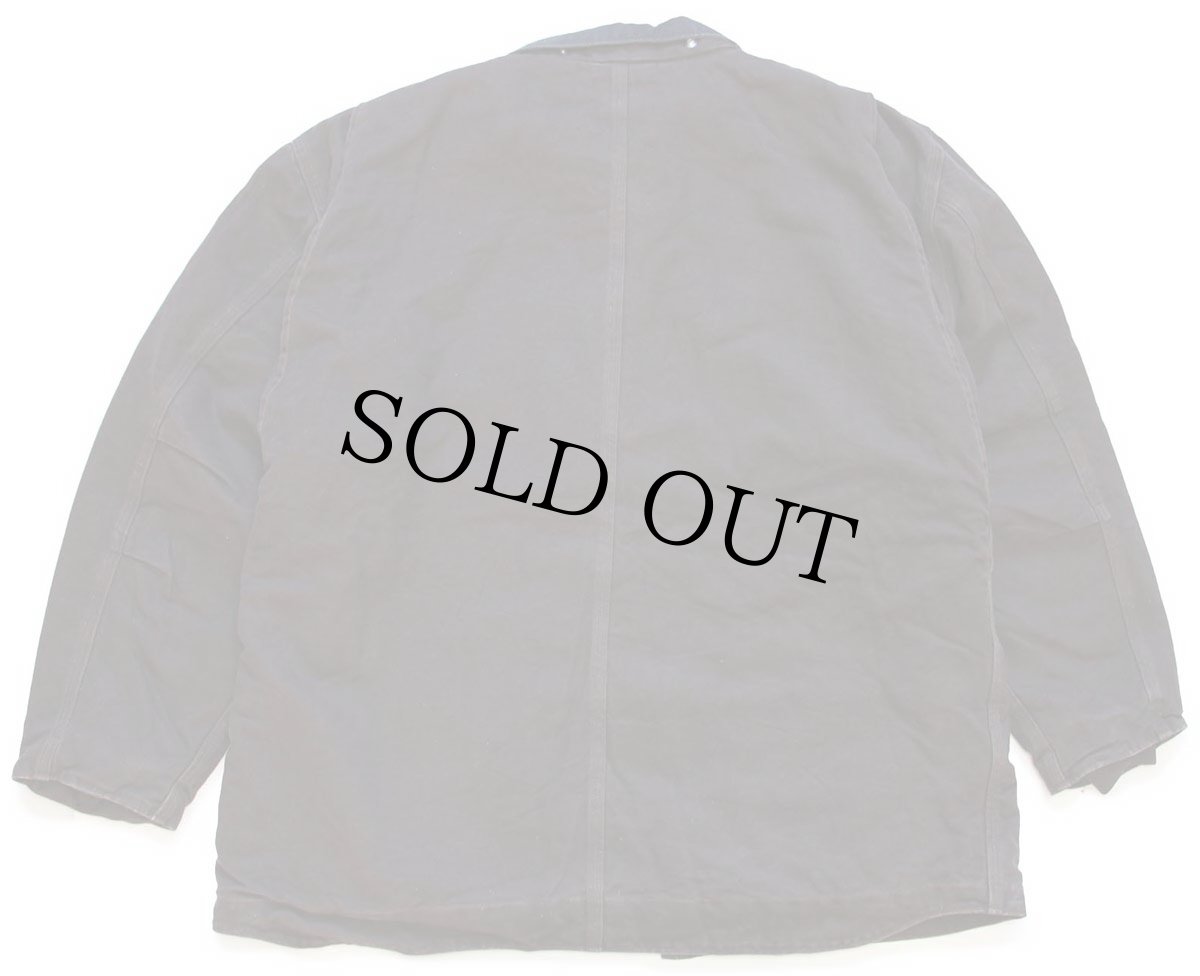 画像2: メキシコ製 carharttカーハート シェルパラインド サンドストーン ダック地 リッジコート 焦げ茶★特大 ジャケット (2)