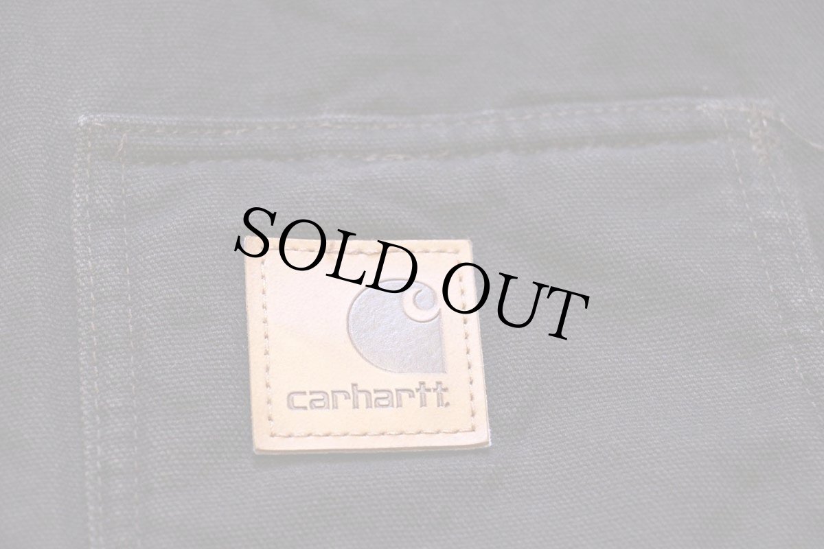 画像5: メキシコ製 carharttカーハート シェルパラインド サンドストーン ダック地 リッジコート 焦げ茶★特大 ジャケット (5)