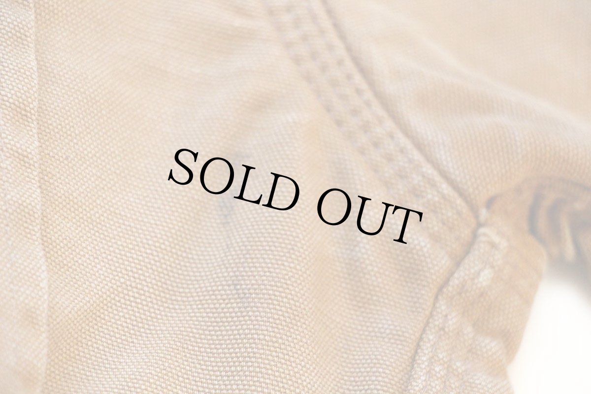 画像7: 80s carharttカーハート ブランケットライナー ダック地 チョアコート カバーオール 茶 (7)