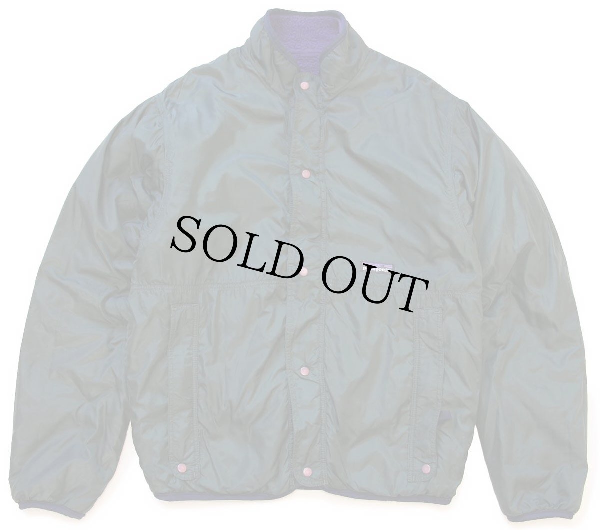 画像6: 90s USA製 patagoniaパタゴニア グリセード リバーシブル ナイロン×フリースジャケット 紫×深緑 S★雪なしタグ (6)