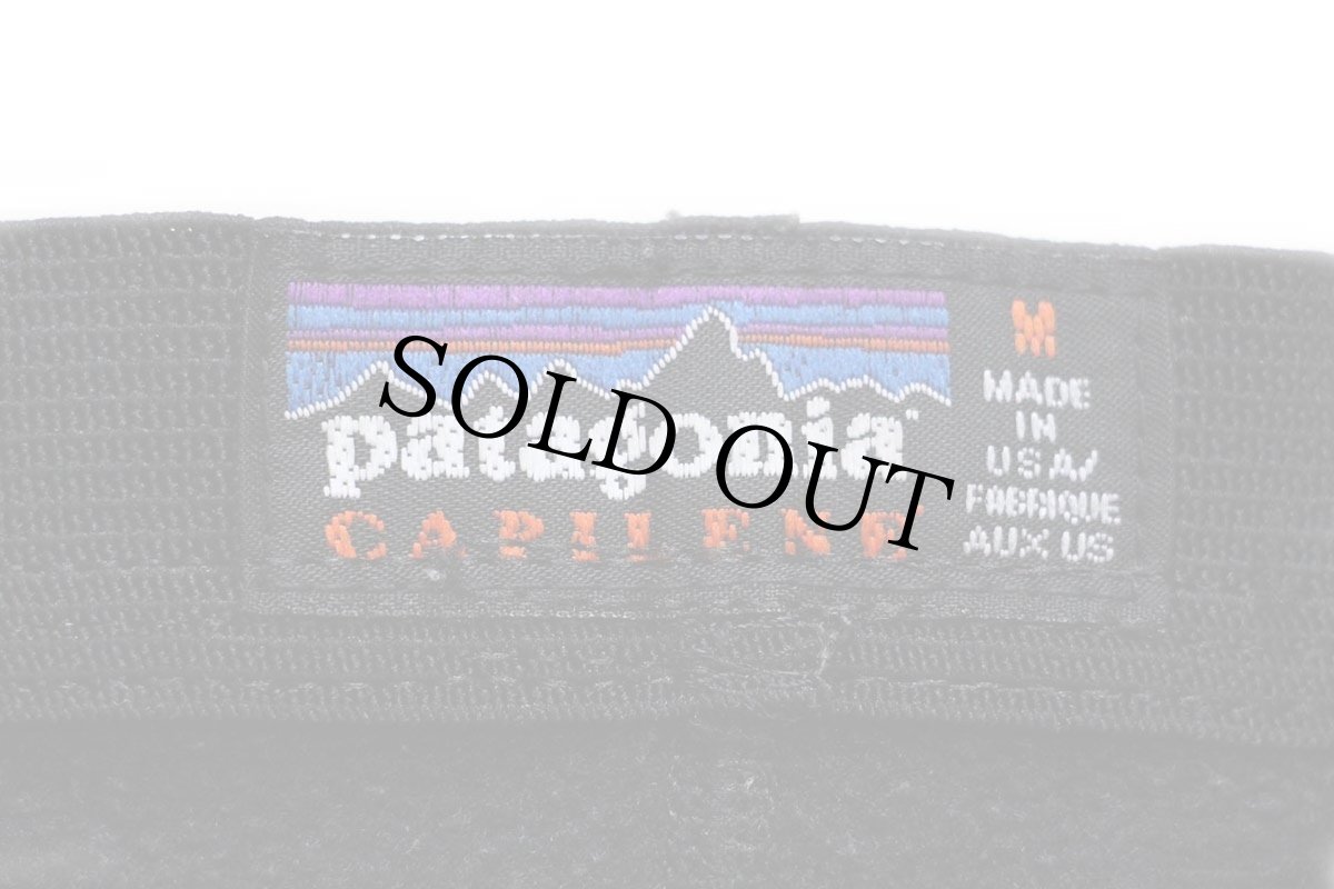 画像6: 00s USA製 patagoniaパタゴニア CAPILENEキャプリーン インナー フリースパンツ 黒 M (6)