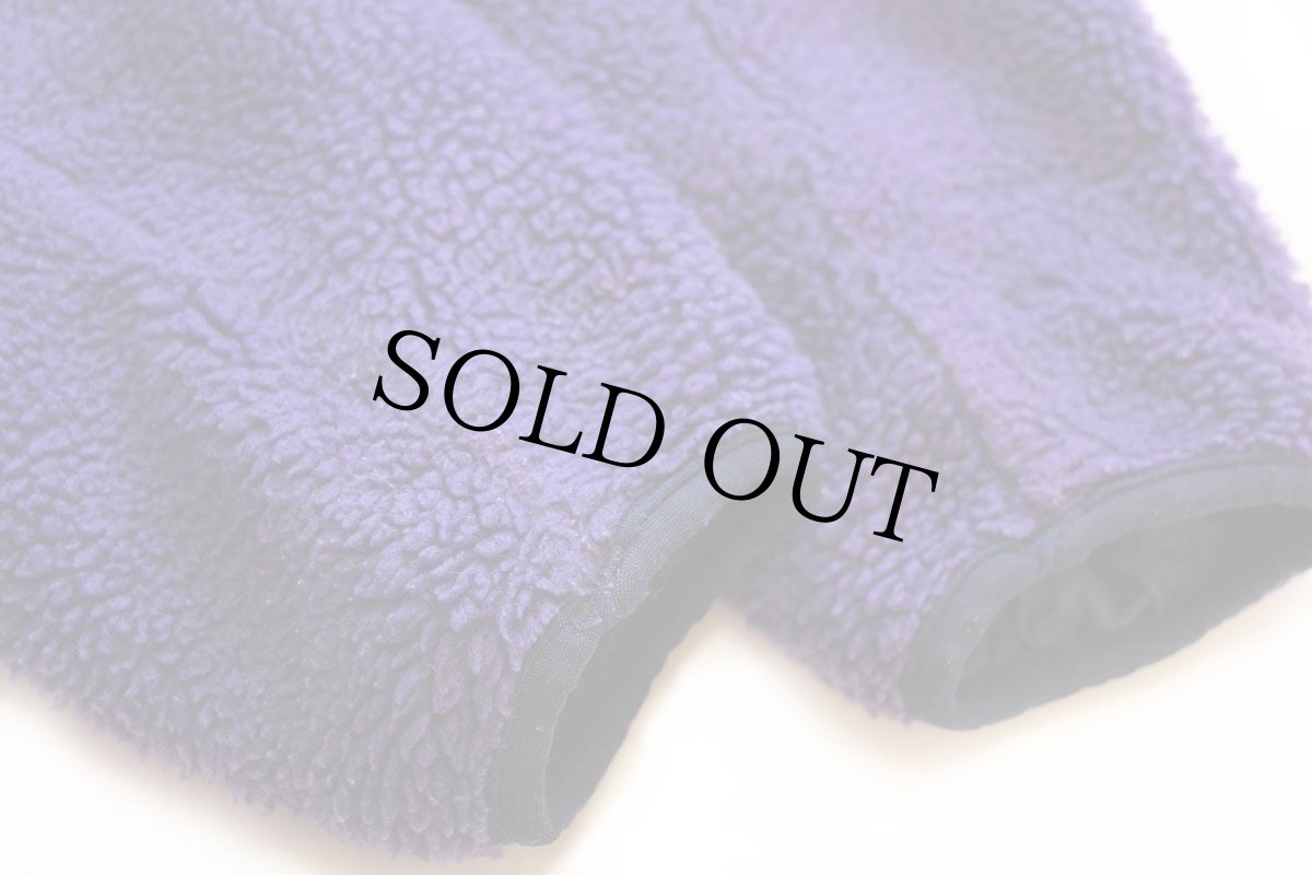 画像4: 90s USA製 patagoniaパタゴニア グリセード リバーシブル ナイロン×フリースジャケット 紫×深緑 S★雪なしタグ (4)