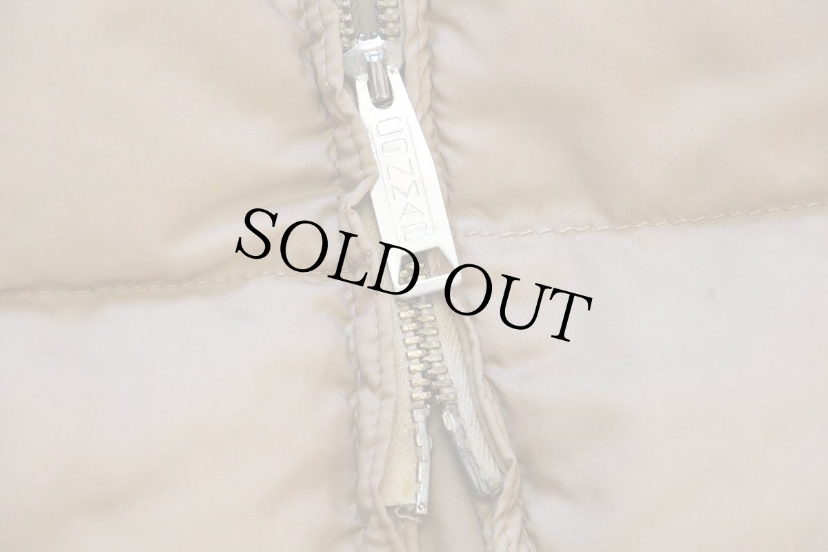 画像8: 60s Gerry ナイロン ダウンジャケット ベージュ L-L (8)